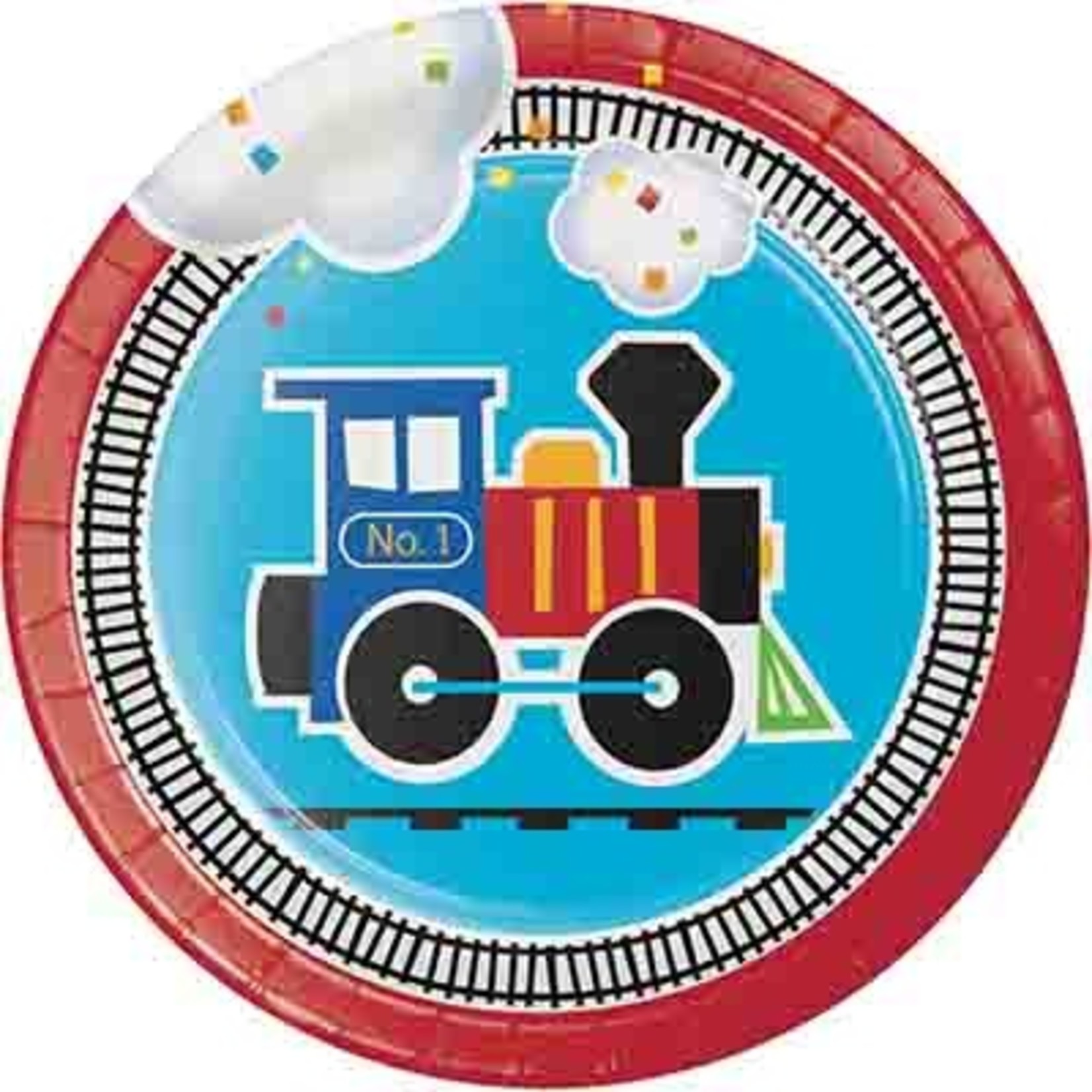 Creative Converting All Aboard 7" Plates - 8ct.