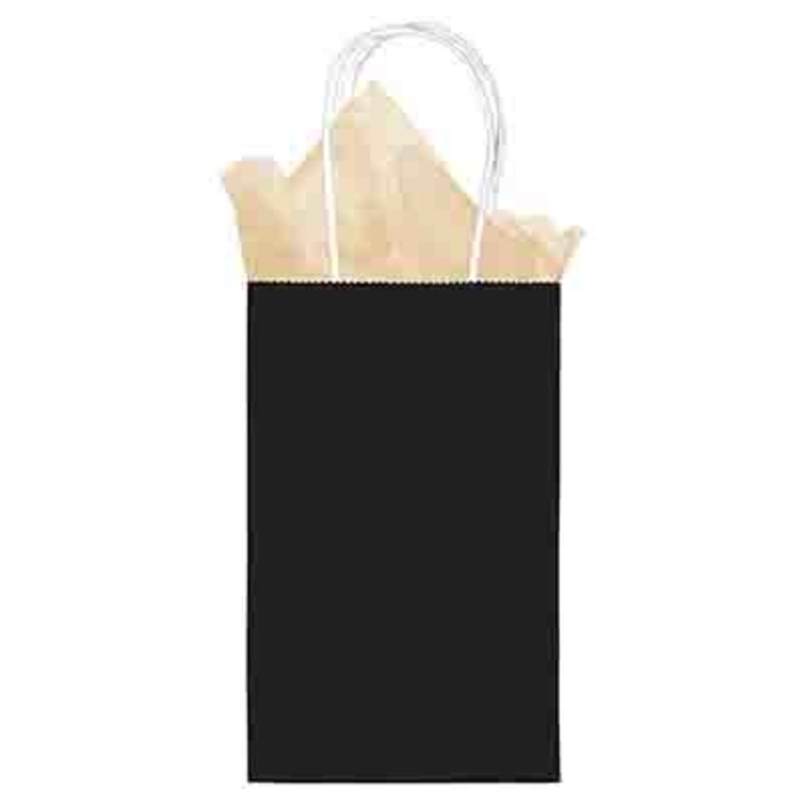 Amscan Black Handled Kraft Bag - 1ct.