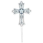 Amscan 3" White w/ Silver Religious Cross Party Picks - 36ct.