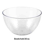 Creative Converting 30oz. Clear Pebble Heavy Duty Serving Bowl - 1ct.