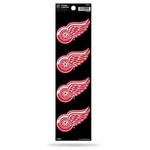 Rico Industries Detroit Red Wings Stickers - 4ct.