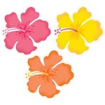 Amscan 13" Summer Hibiscus Flower Cutout - 1ct.