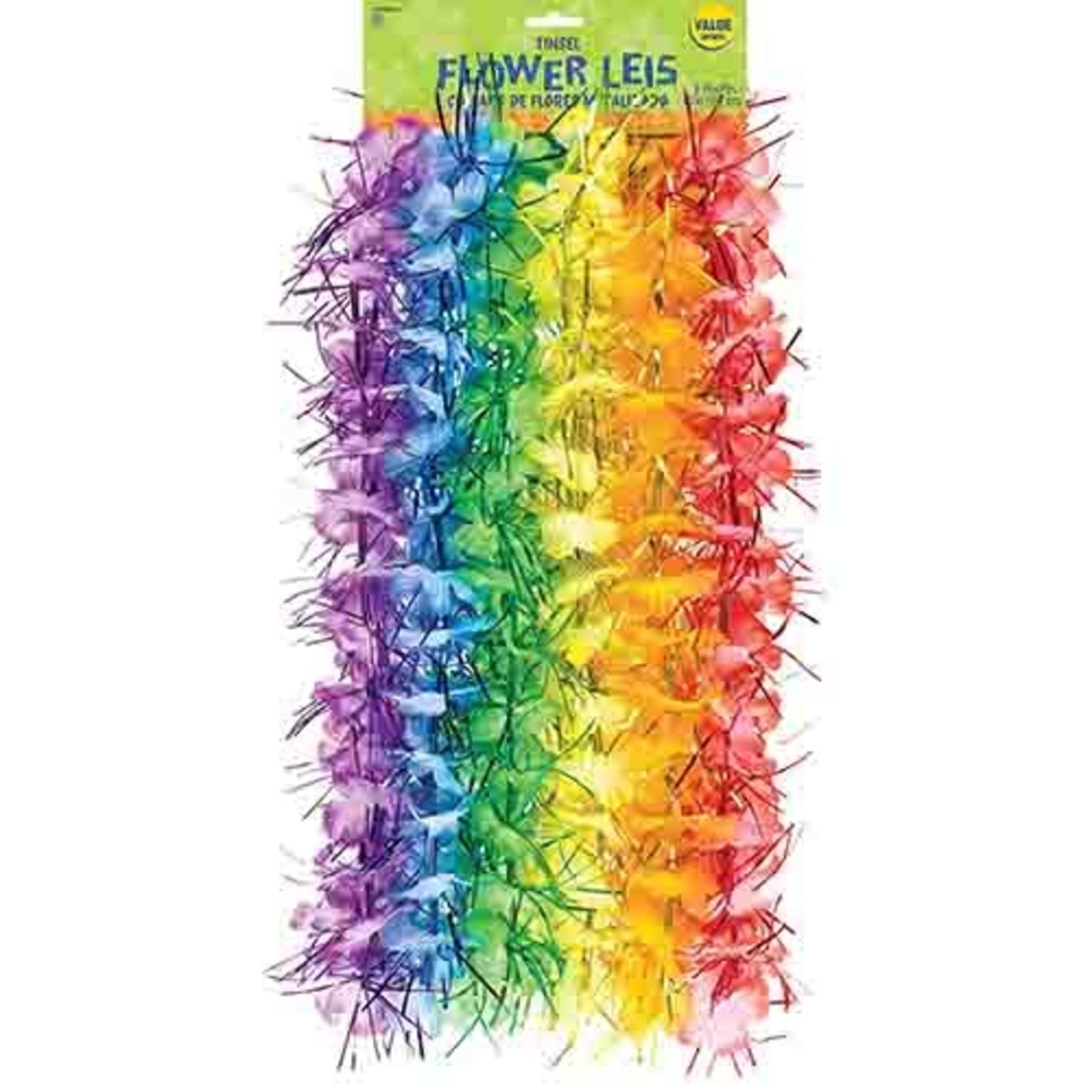 Amscan Floral Luau Tinsel Leis - 6ct.