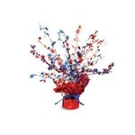 Beistle 15" Red, White & Blue Stars Burst Centerpiece - 1ct.