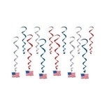 Beistle American Flag Swirls - 12ct.