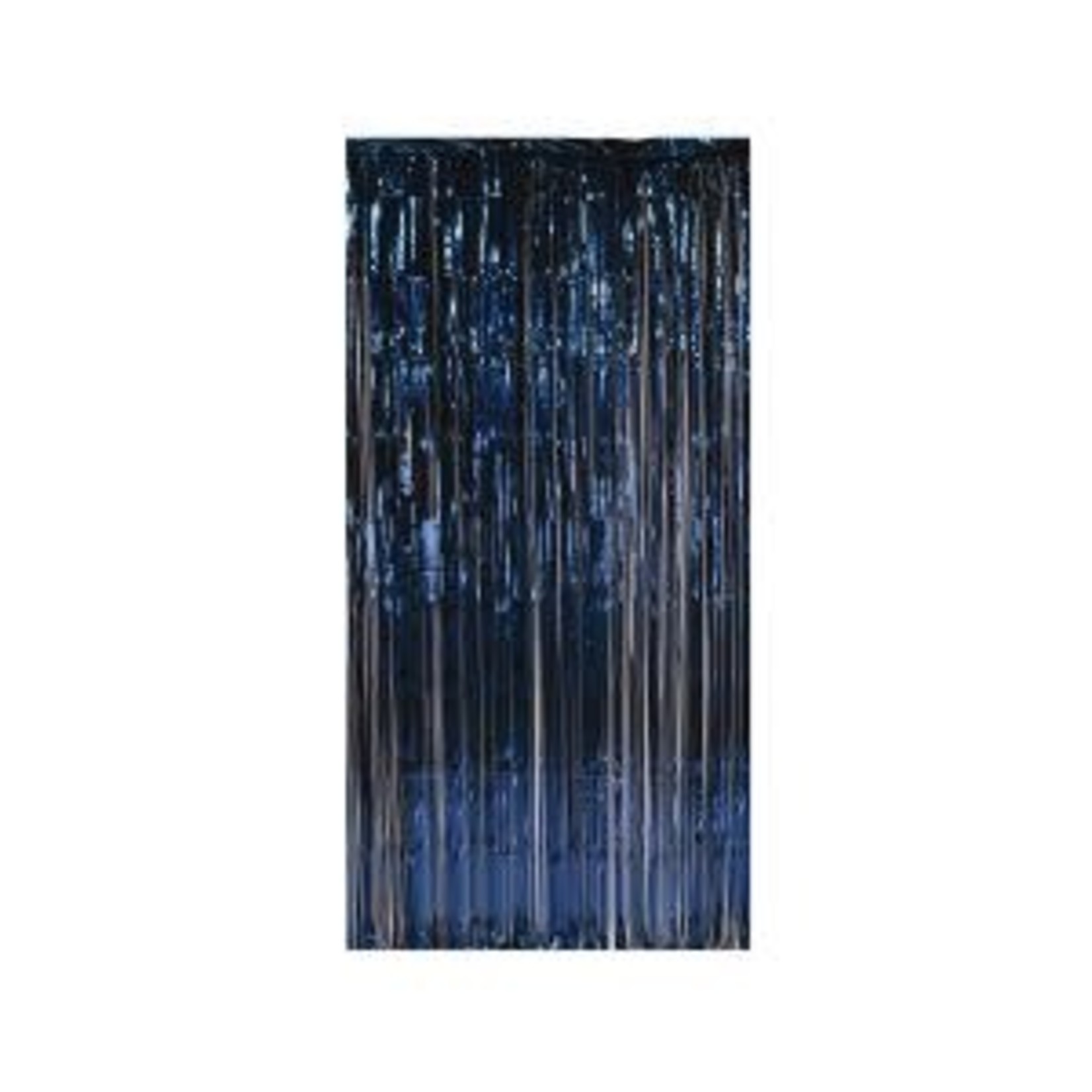 Beistle Navy Blue Metallic Door Curtain/Backdrop - 36" x 8'