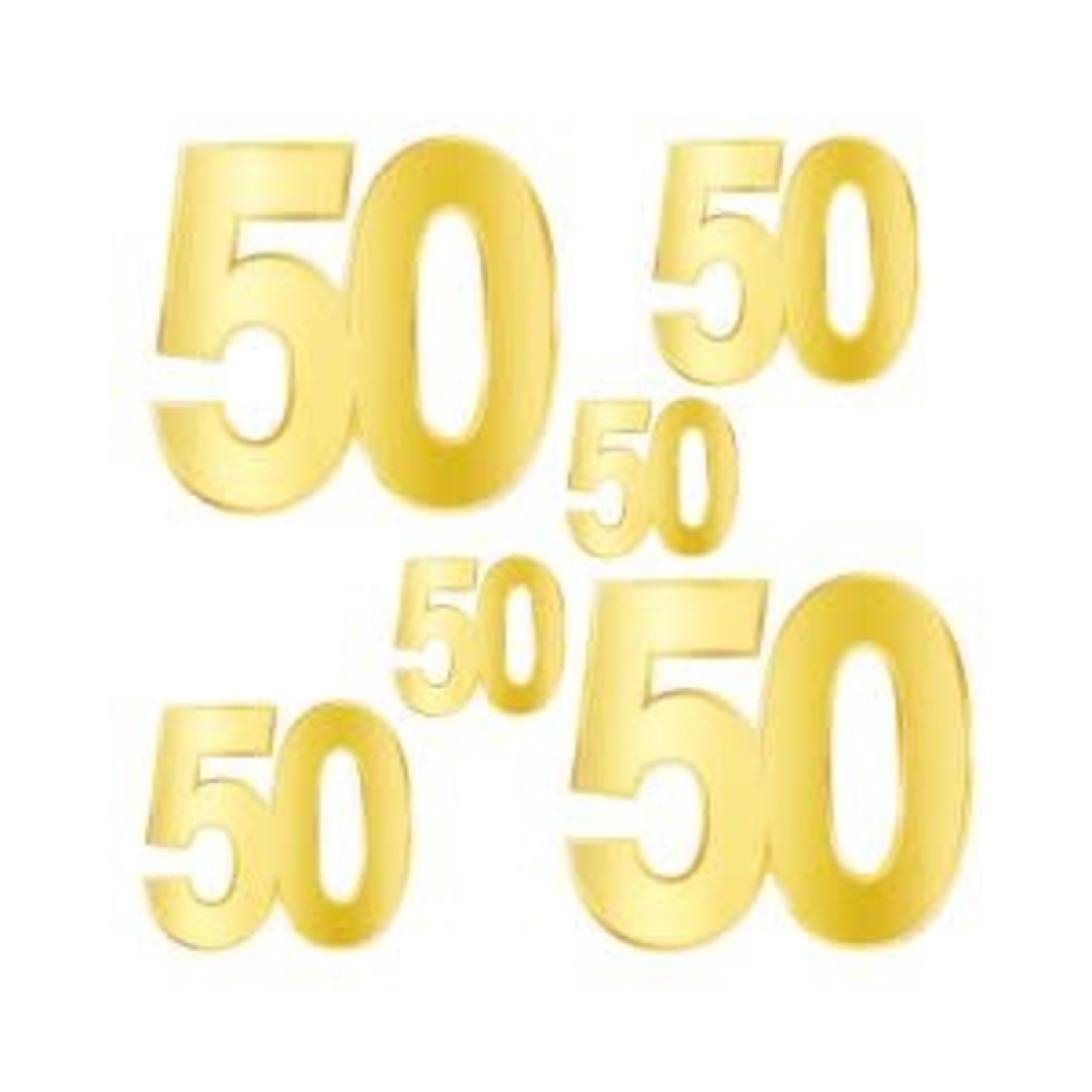 Beistle 50th Birthday Gold Foil Cutouts - 6ct.