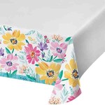Creative Converting Flower Fields Paper Table Cover - 54" x 102"