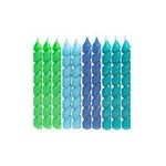 unique Blue & Green Spiral Birthday Candles - 10ct.