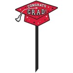 Amscan Red Graduation Hat Lawn Sign - 1ct.