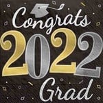 Amscan Well Done 2022 Grad Lunch Napkins - 40ct.