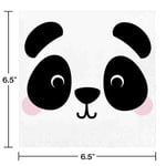 creative converting Panda Animal Face Lunch Napkins - 16ct.