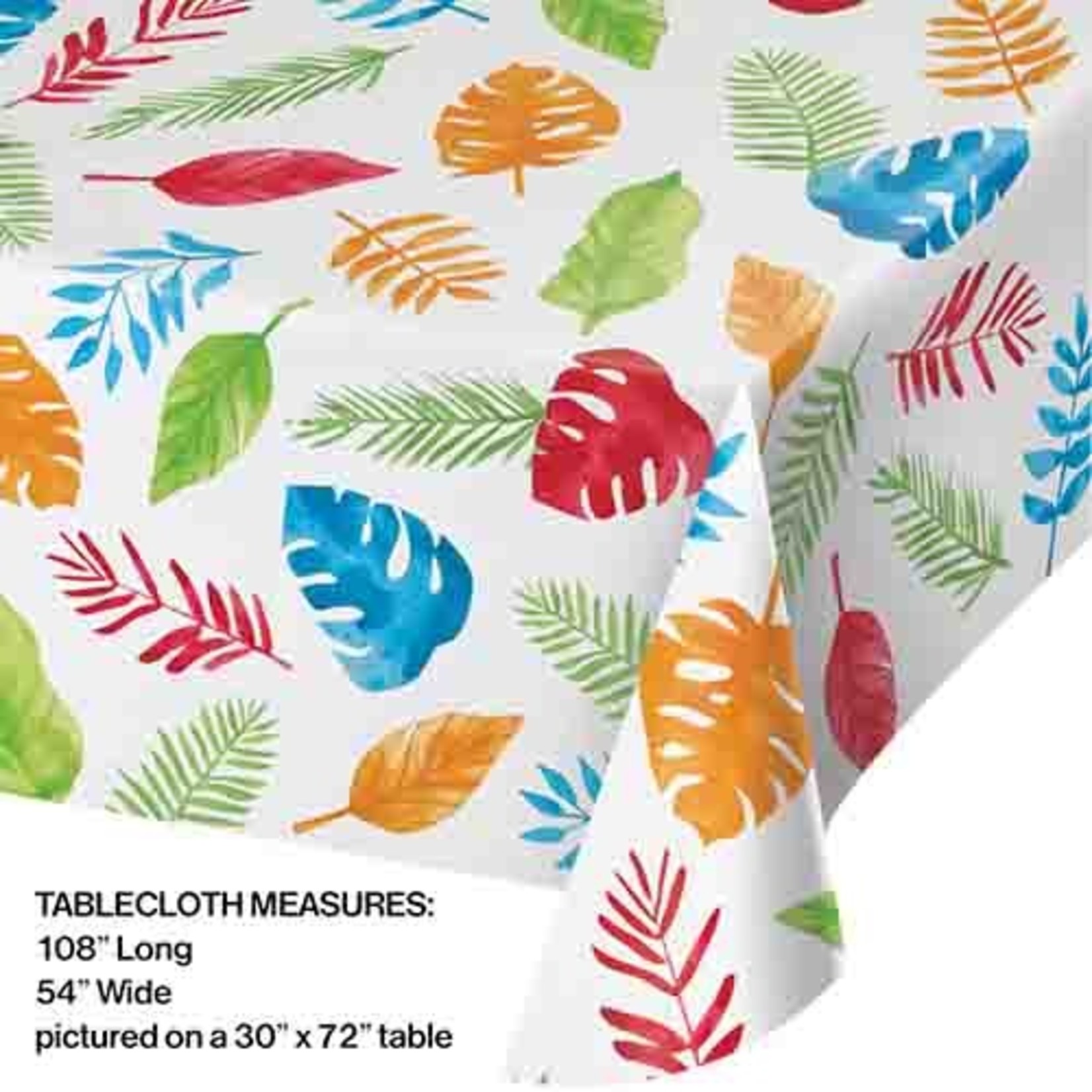 Creative Converting Party Animals Paper Tablecover - 1ct.  (54" x 102")