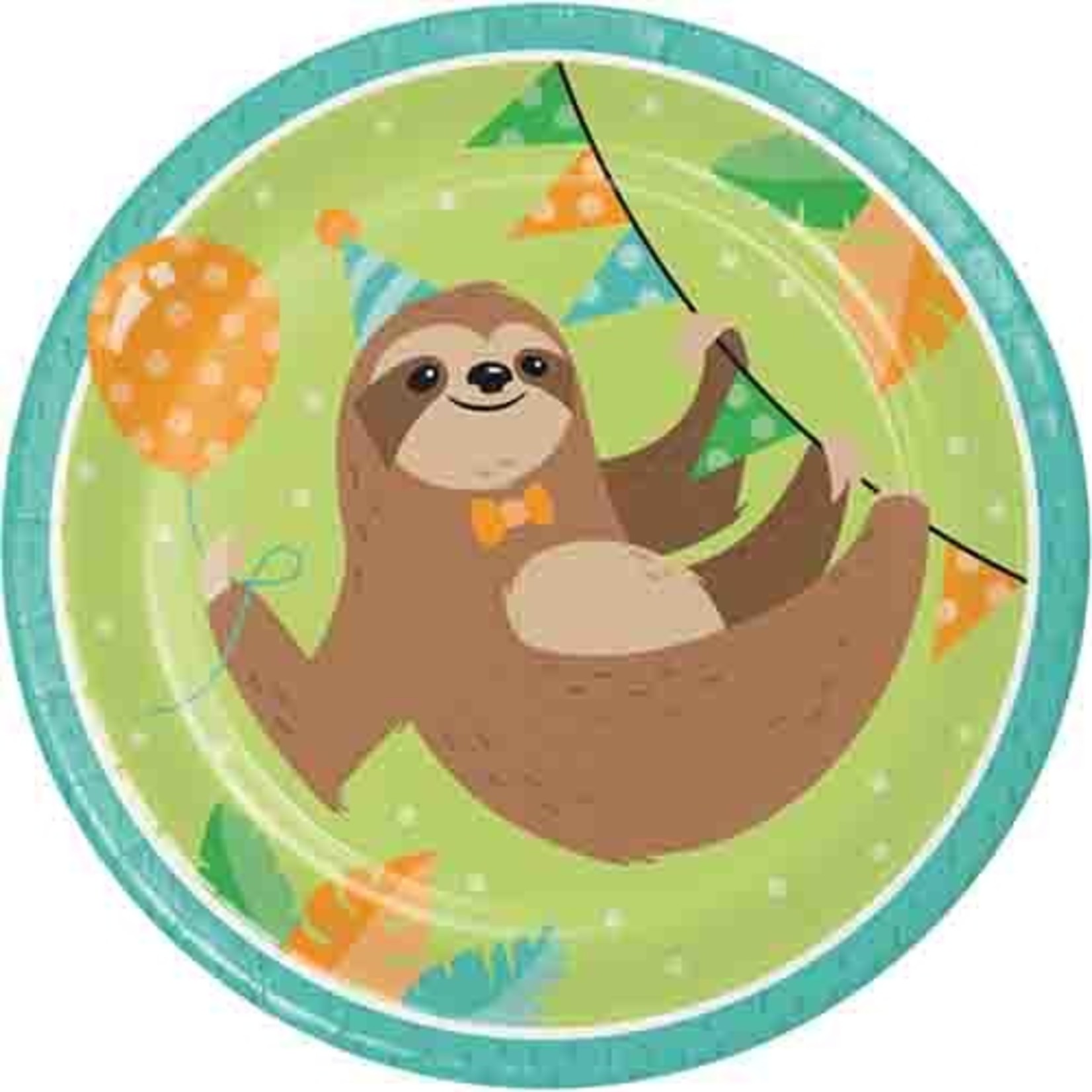 Creative Converting 9" Sloth Party Plates - 8ct.