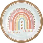 Creative Converting 9" Boho Rainbow Paper Plates - 8ct.