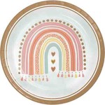 Creative Converting 9" Boho Rainbow Paper Plates - 8ct.