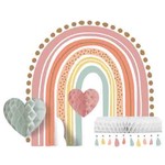 Creative Converting 9.5" Boho Rainbow Centerpiece - 1ct.