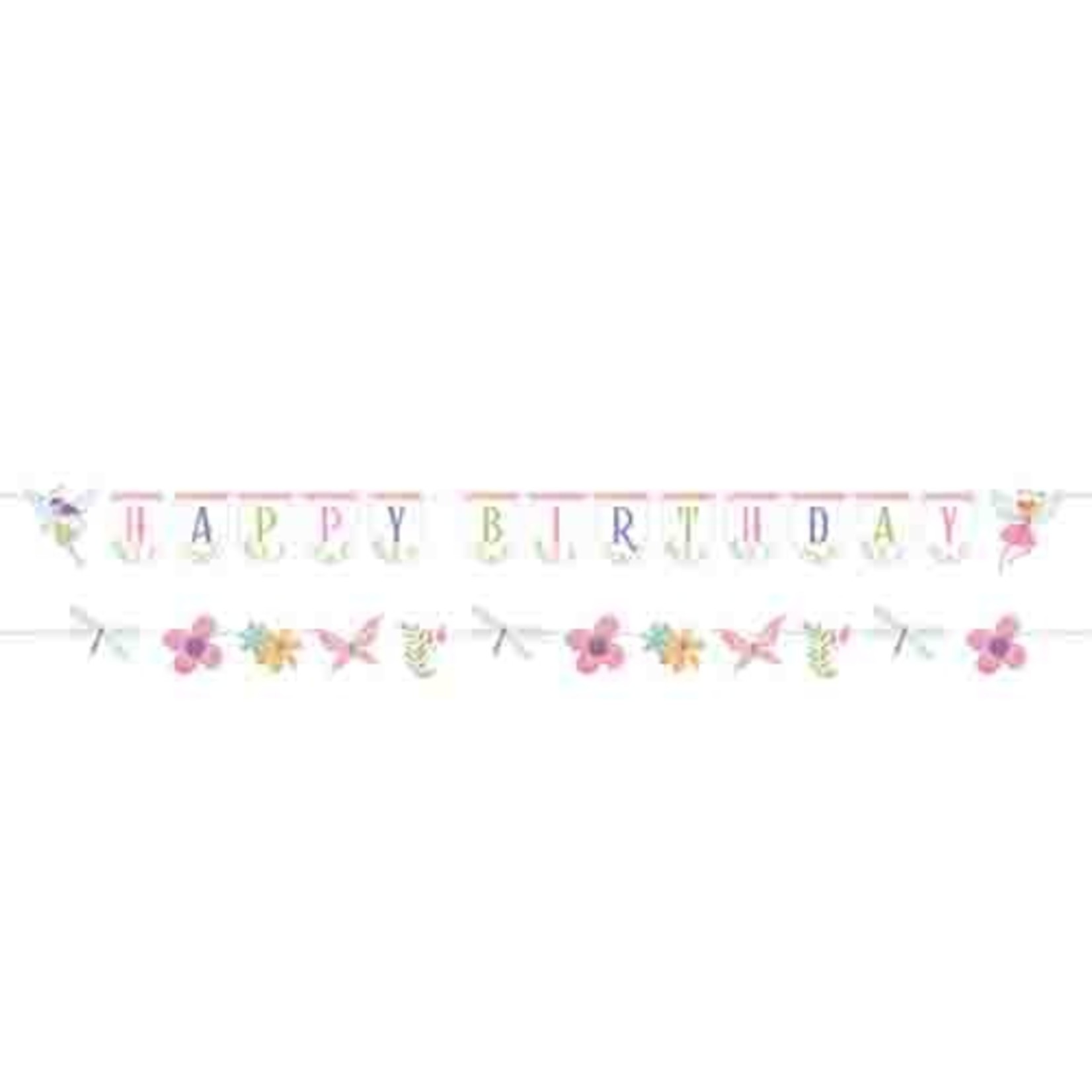 Creative Converting 8' Fairy Forest Happy Birthday Banner - 2ct.