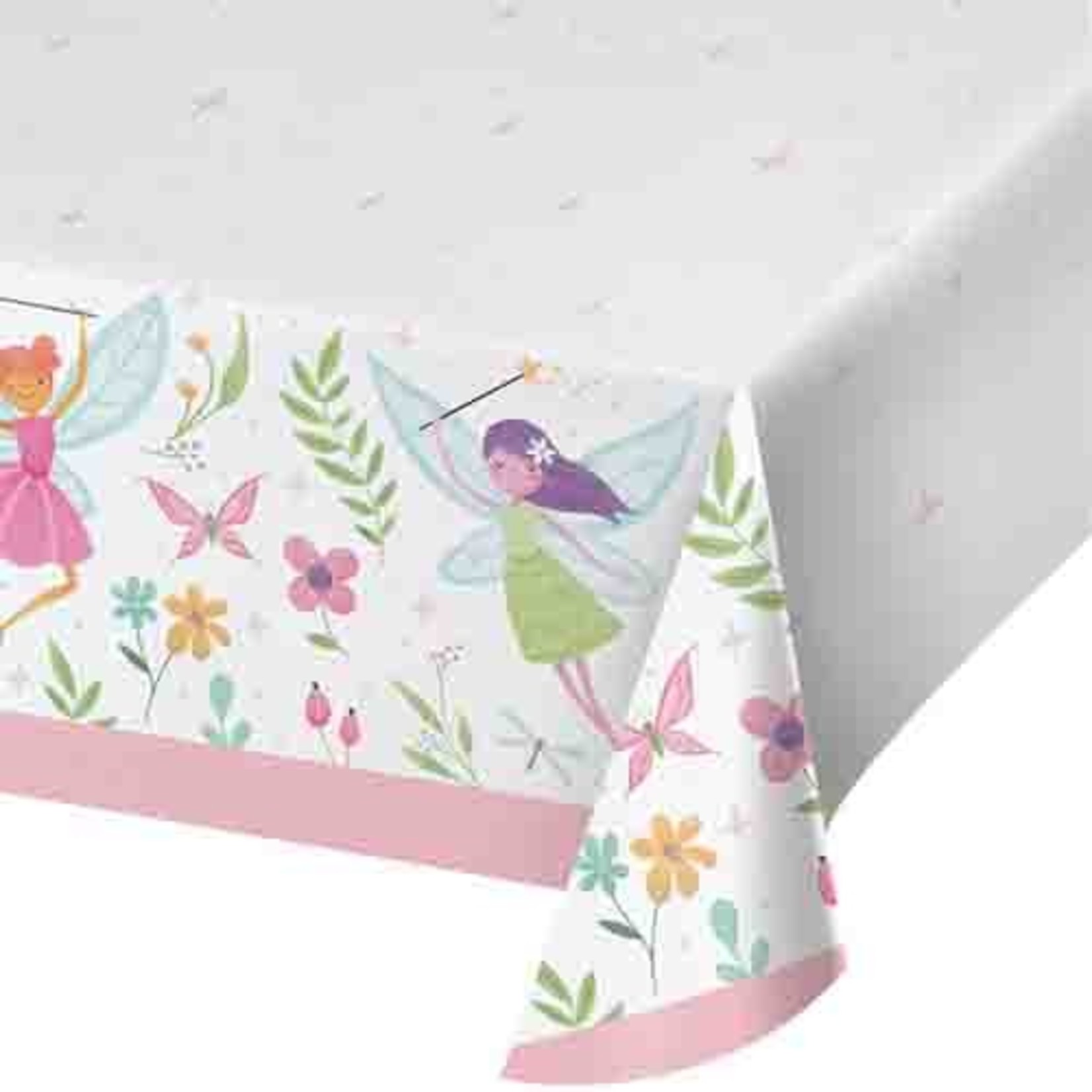 Creative Converting Fairy Forest Paper Tablecover - 54" x 102"