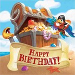 Creative Converting Pirate Treasure Birthday Lunch Napkins - 16ct.