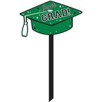 Amscan Green Graduation Hat Lawn Sign