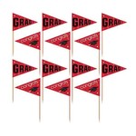 Amscan 2.5" Red Graduation Flag Party Picks - 36ct.
