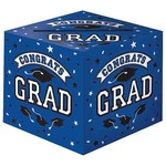 Amscan Blue "Congrats Grad" Card Holder Box - 12" x 12" - 1ct.
