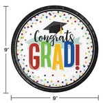 Creative Converting 9" Colorful Grad Plates - 8ct.