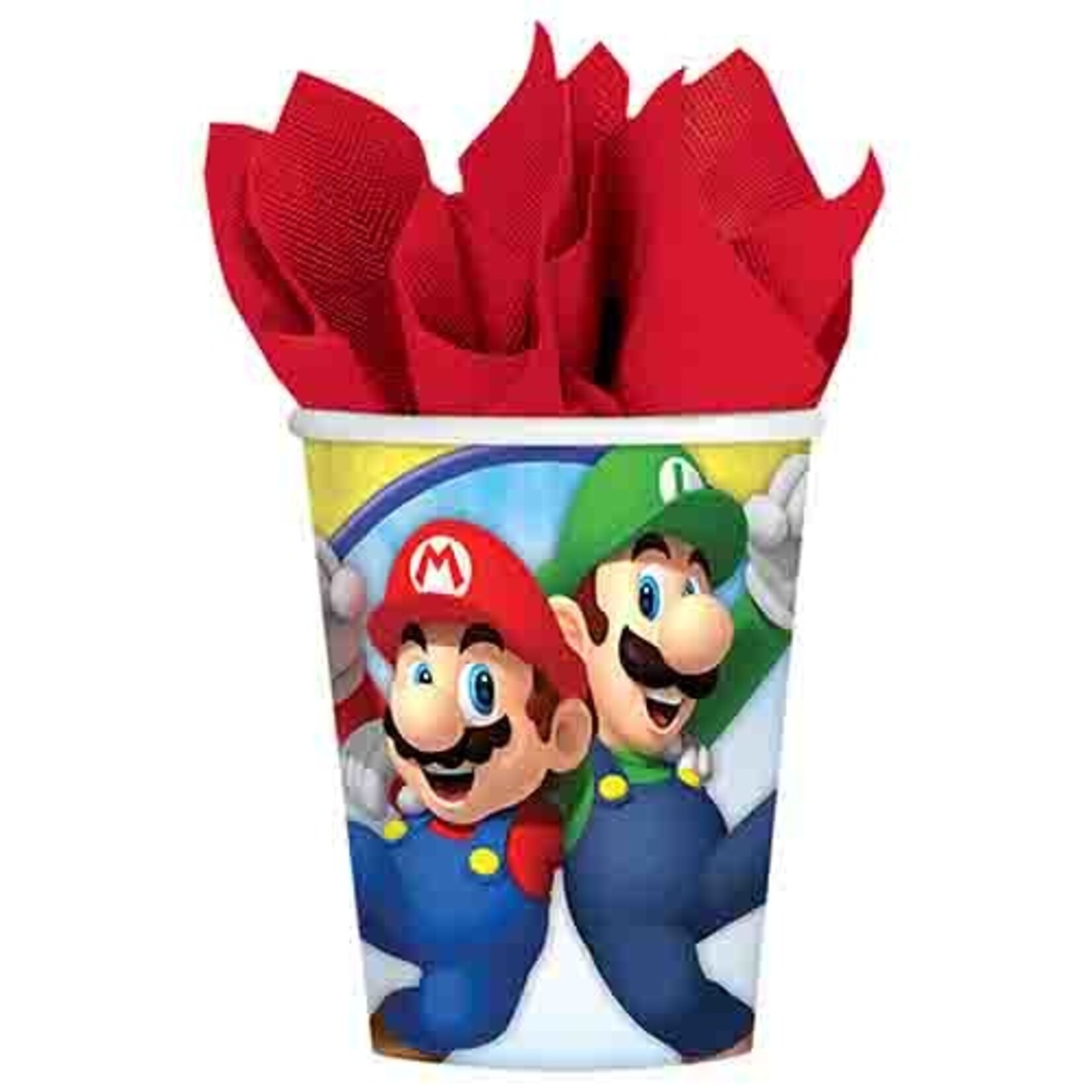Amscan 9oz. Super Mario Brothers  Paper Cups - 8ct.
