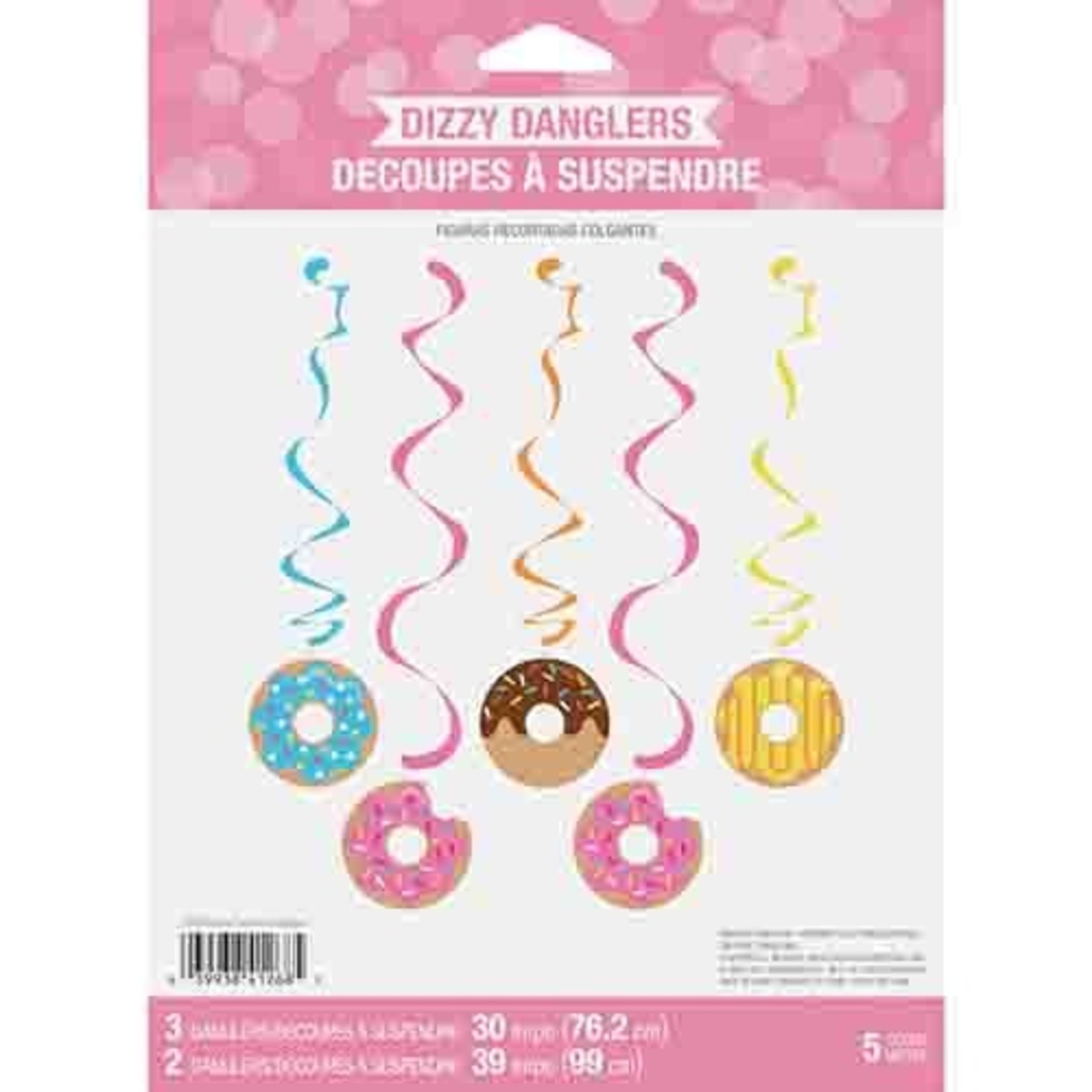 Creative Converting Donut Time Dizzy Danglers - 5ct.