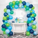 Creative Converting Blue & Green Balloon Arch Kit - 16ft. (Balloons Included)