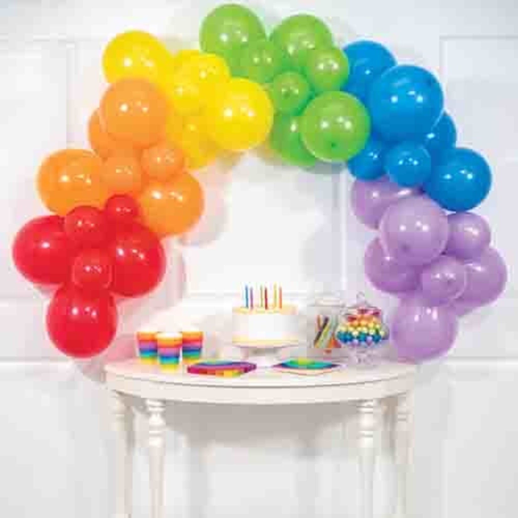 Creative Converting Rainbow Balloon Decorating Garland Kit - 6ft. (Balloons Included)