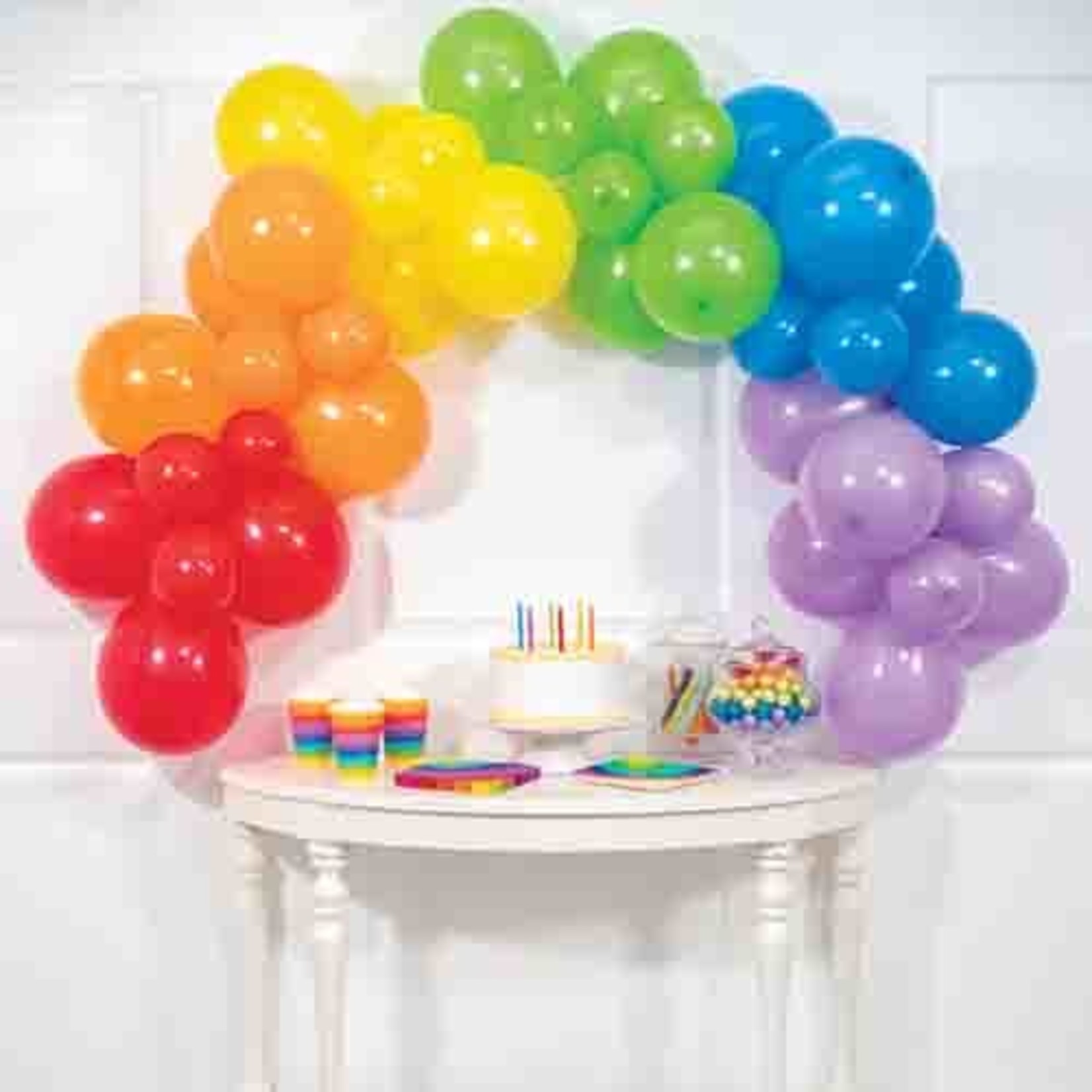 Creative Converting Rainbow Balloon Decorating Garland Kit - 6ft