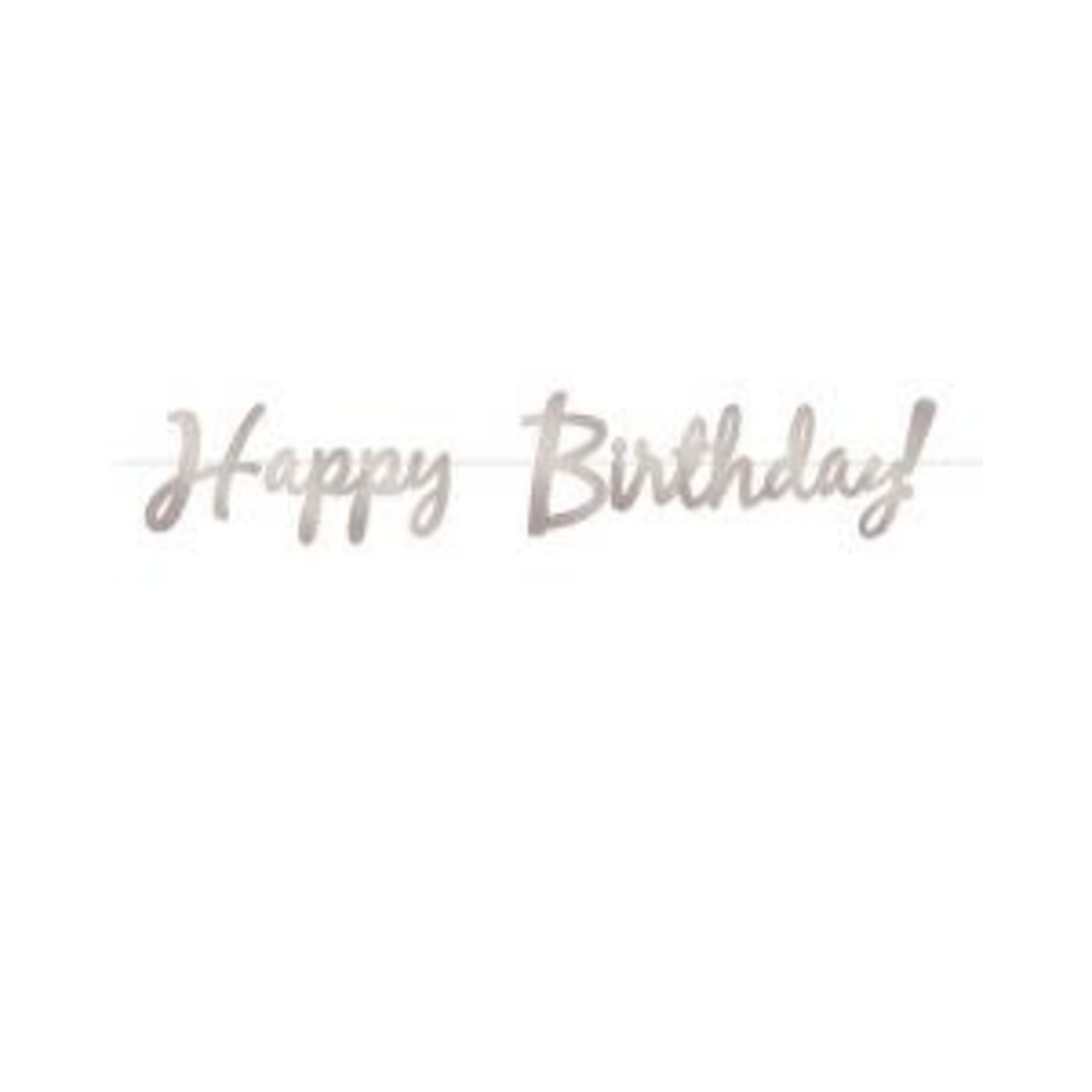 Beistle Silver Happy Birthday Foil Banner - 12ft.