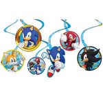 Amscan Sonic The Hedgehog Hanging Swirl Decorations - 12ct.