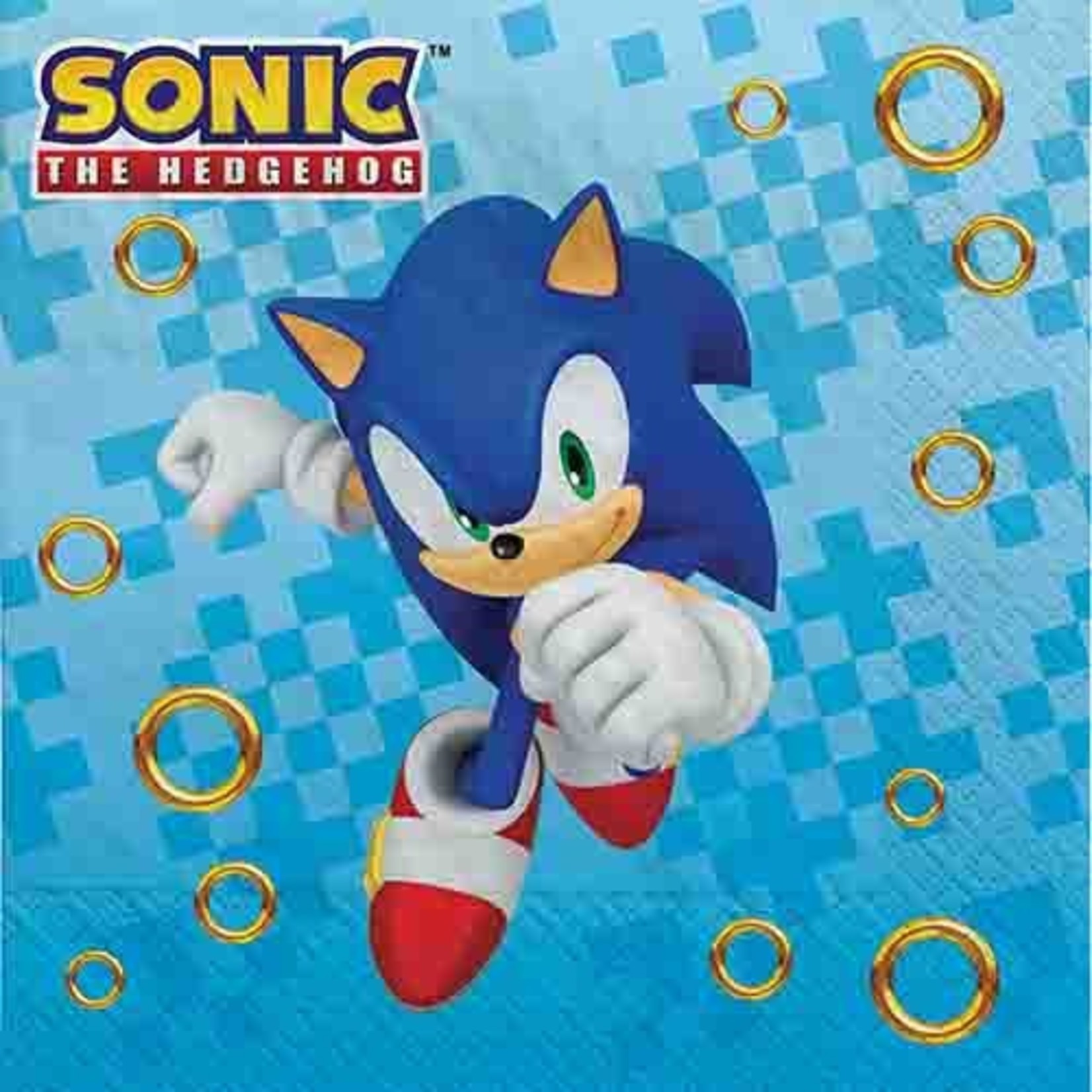 Amscan Sonic The Hedgehog Lunch Napkins - 16ct.