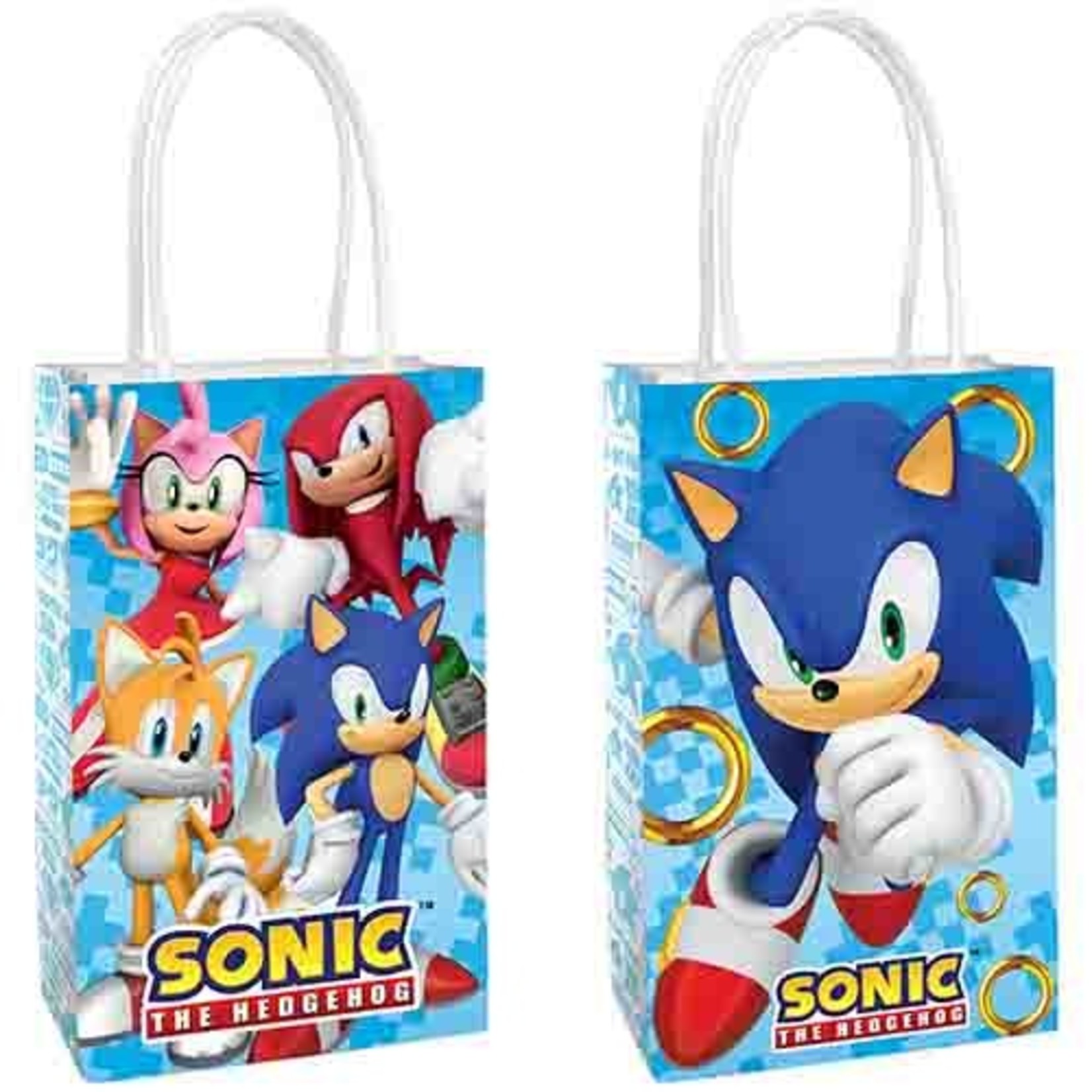 Amscan Sonic The Hedgehog Kraft Bags - 8ct.