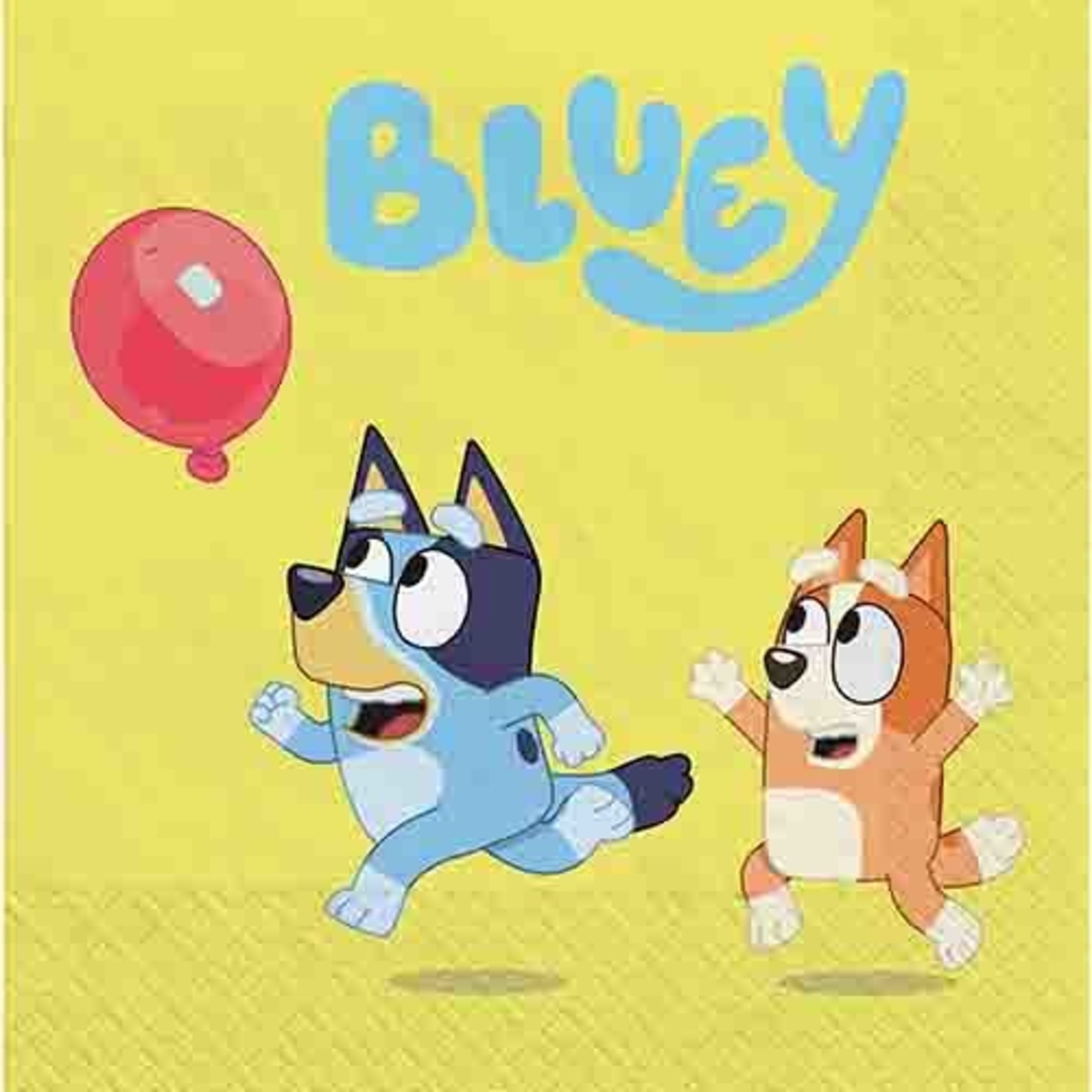 Amscan Bluey Party Supplies Pack Serves 16: Bluey Birthday Party Supplies; Bluey 7 inch Dessert Plates & Beverage Napkins with Birthday Candles (