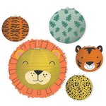 Amscan Wild Safari Paper Lanterns - 5ct.