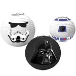 Amscan 9.5" Star Wars Galaxy Paper Lanterns w/ Add-Ons - 3ct.