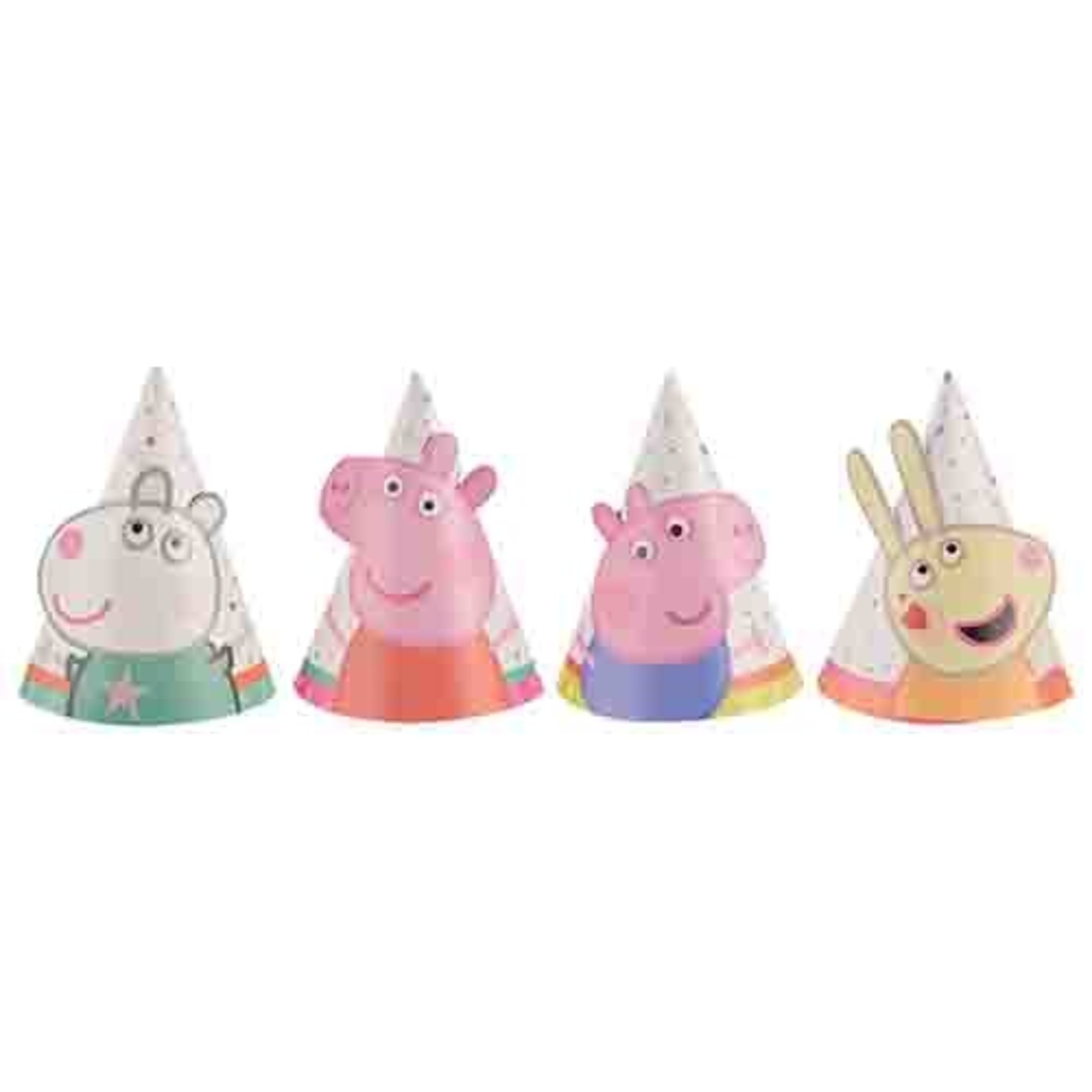 Amscan 3.5" Peppa Pig Mini Party Hats - 8ct.