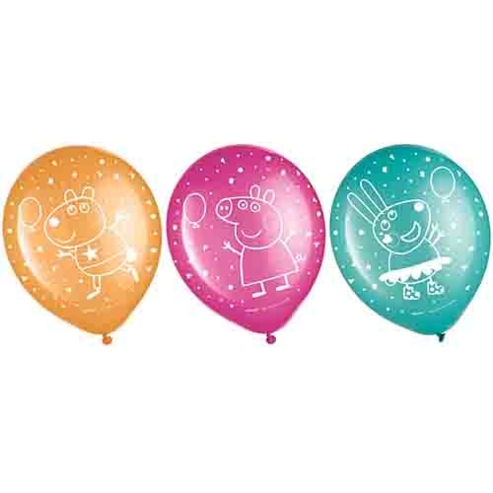 Amscan 12" Peppa Pig Latex Balloons - 6ct.