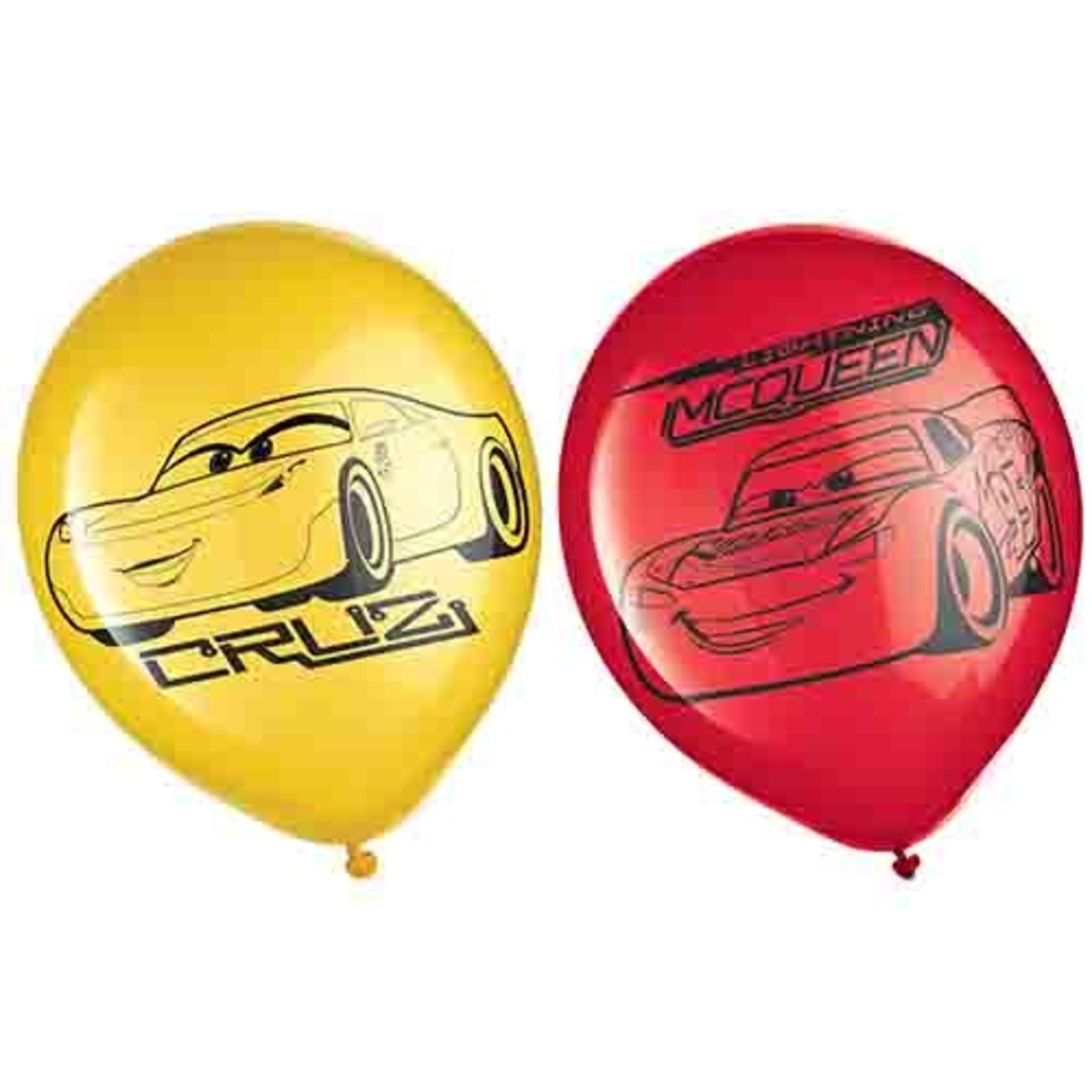 Amscan 12" Disney's Cars 3 Latex Balloons - 6ct.