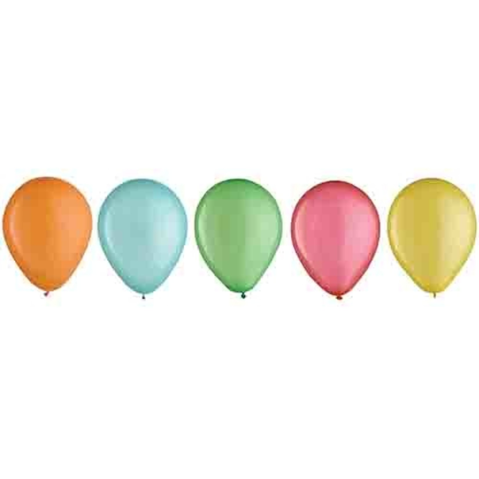 Amscan 5" Sherbet Color Assorted Latex Balloons - 25ct.