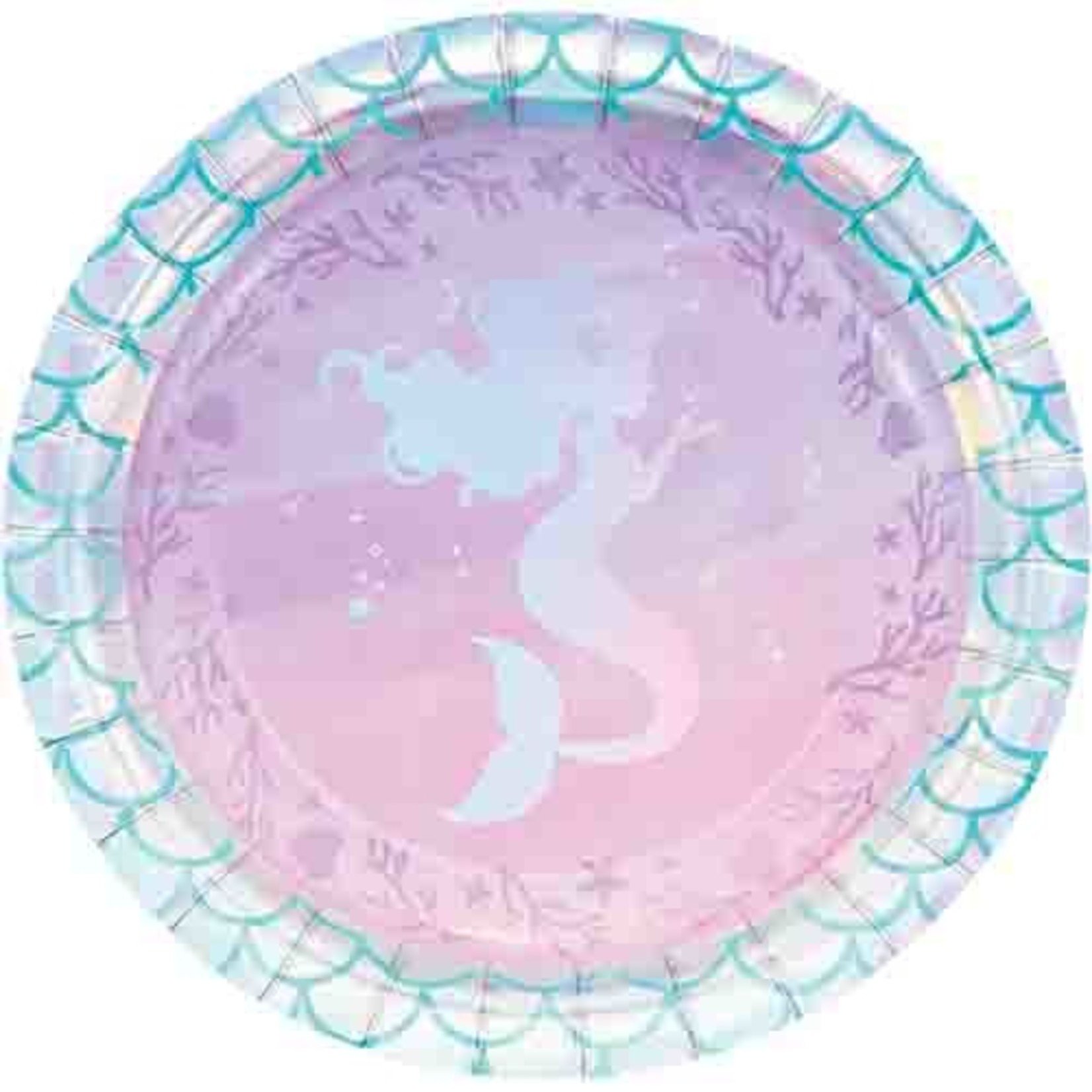 Creative Converting 7" Mermaid Shine Plates - 8ct.