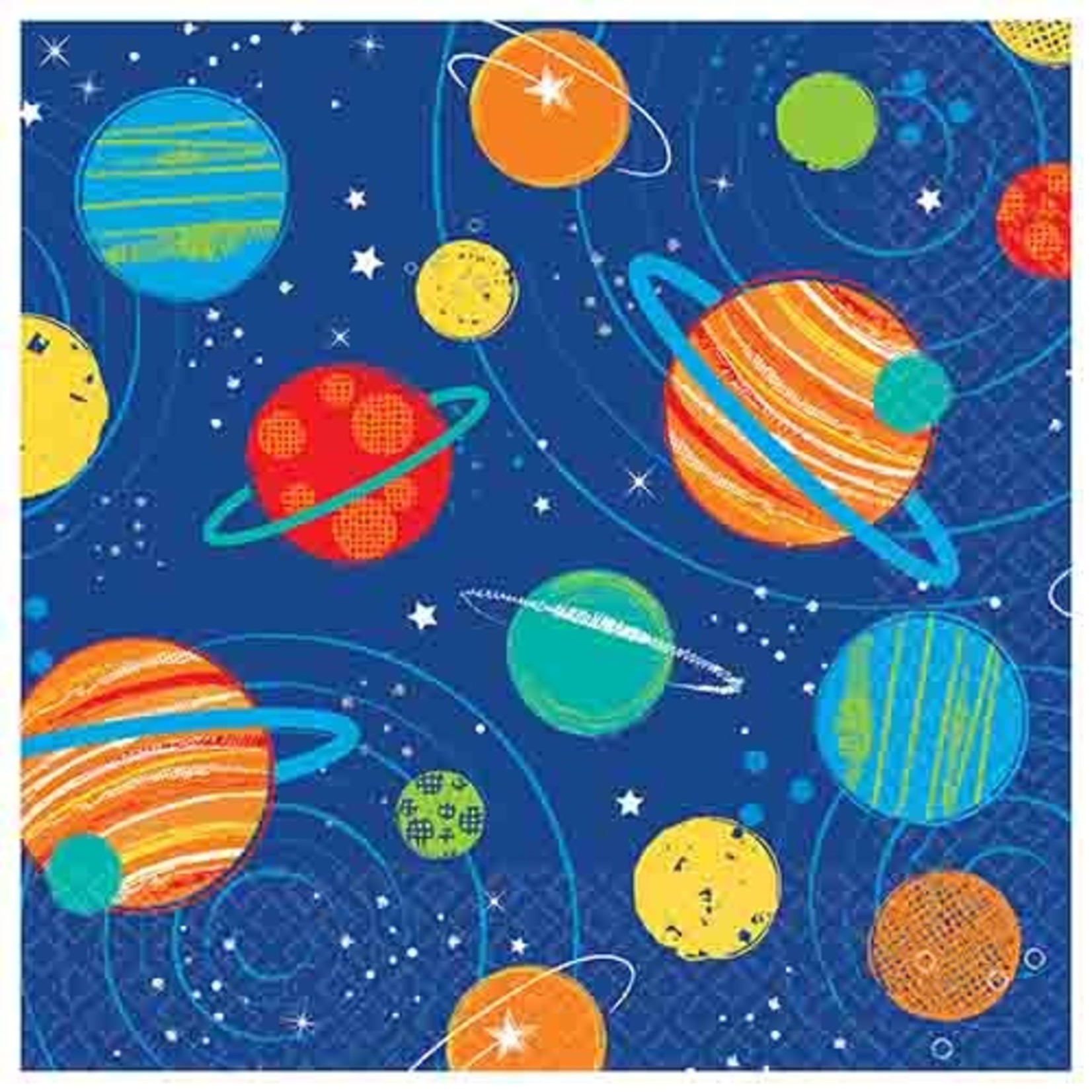 Amscan Blast Off Birthday Beverage Napkins- 16ct.