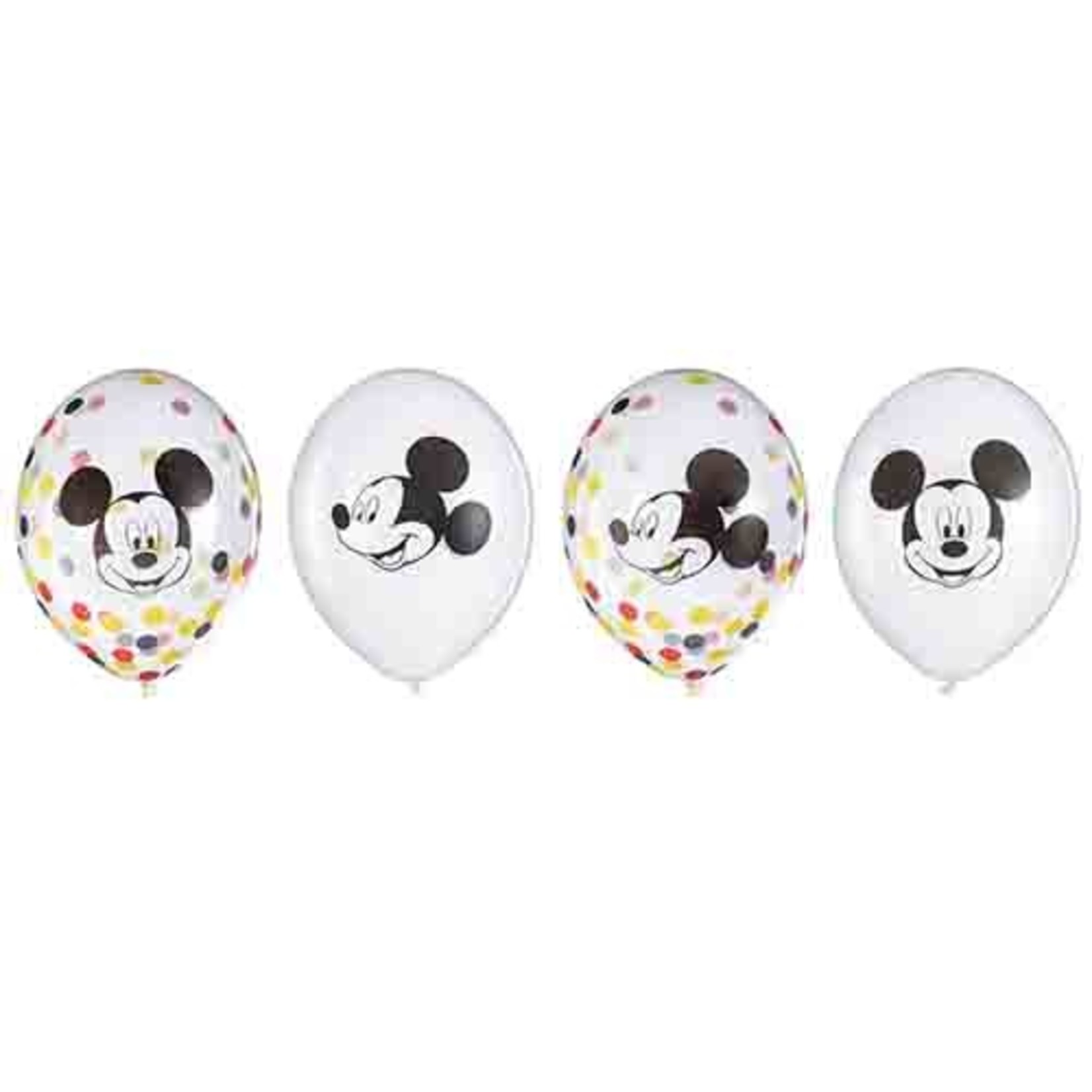 Amscan Mickey Mouse Latex Confetti Balloons - 6ct.