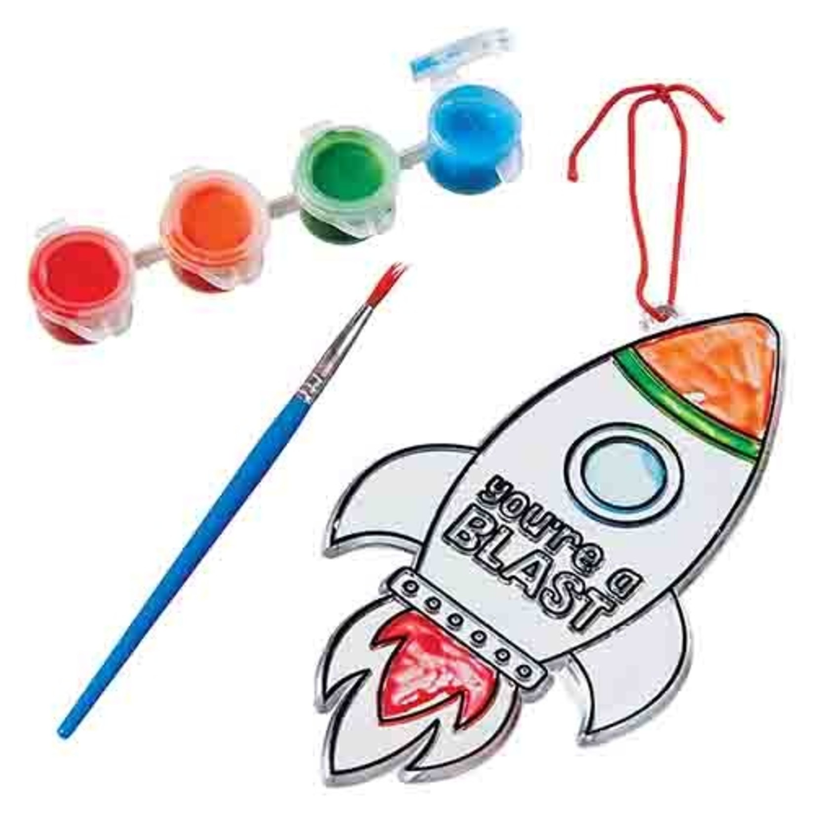 Amscan Rocket Ship Suncatcher Painting Kit -1ct.