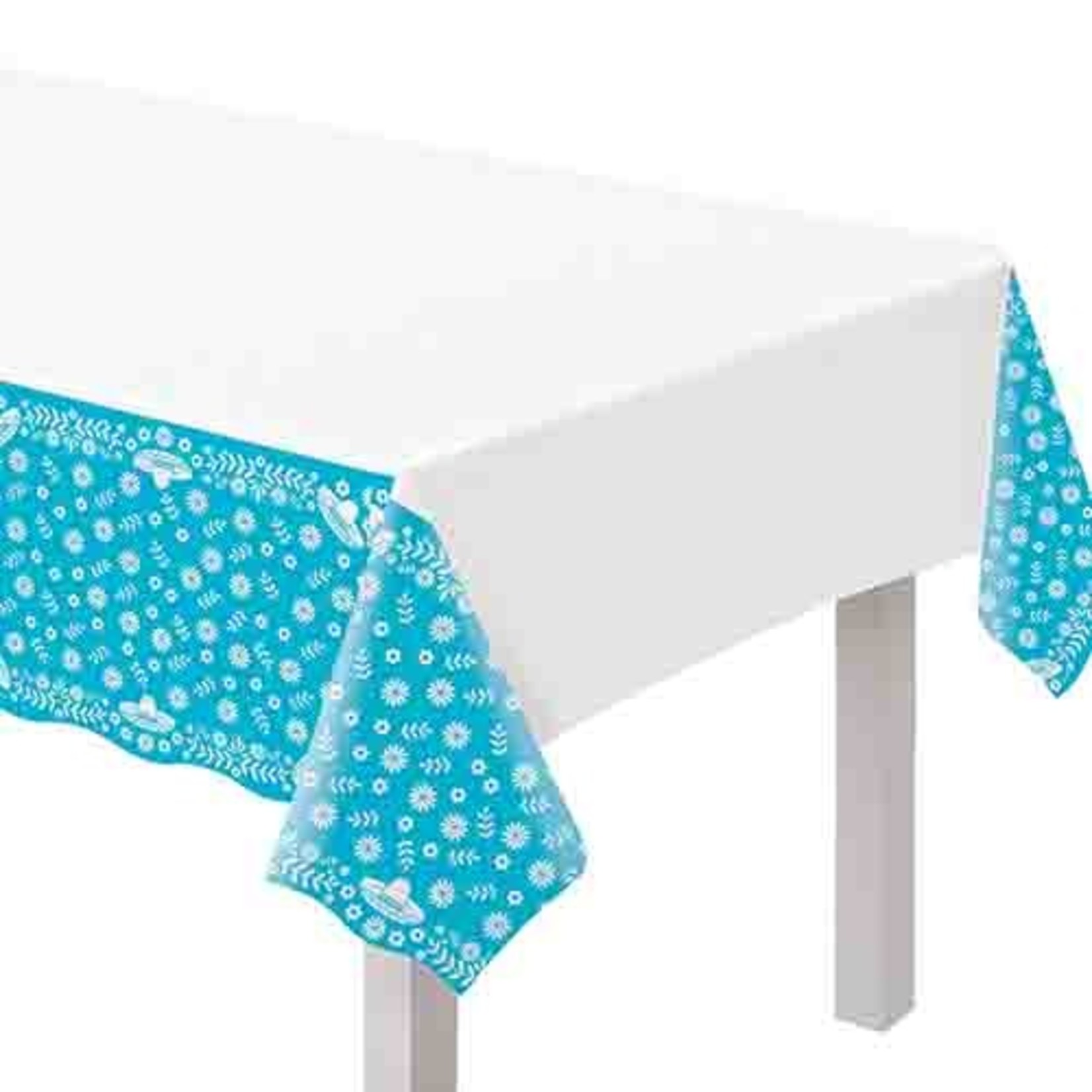 Amscan Viva La Party Plastic Tablecover - 54" x 102"