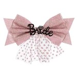 Amscan Large Pink Bride Clip-On Bow Headband - 1ct.